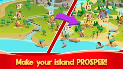 Idle Vikings Tycoon: Valhalla (ВЗЛОМ, Материалы и еда быстро увеличиваются) screenshot №6